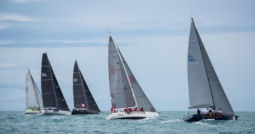 Jessandra II (right) on their way to winning IRC One - Samui Regatta 2016 ©  Joyce Ravara